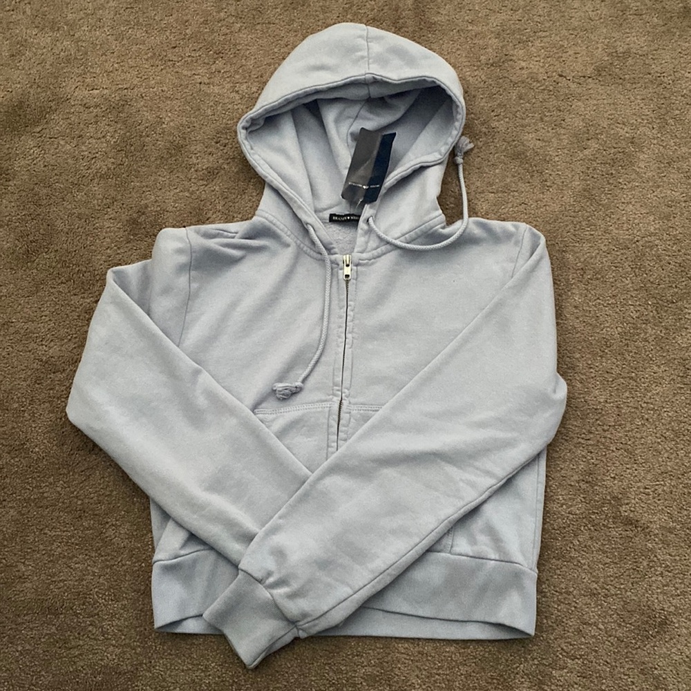 Brandy melville crystal hoodie NWT